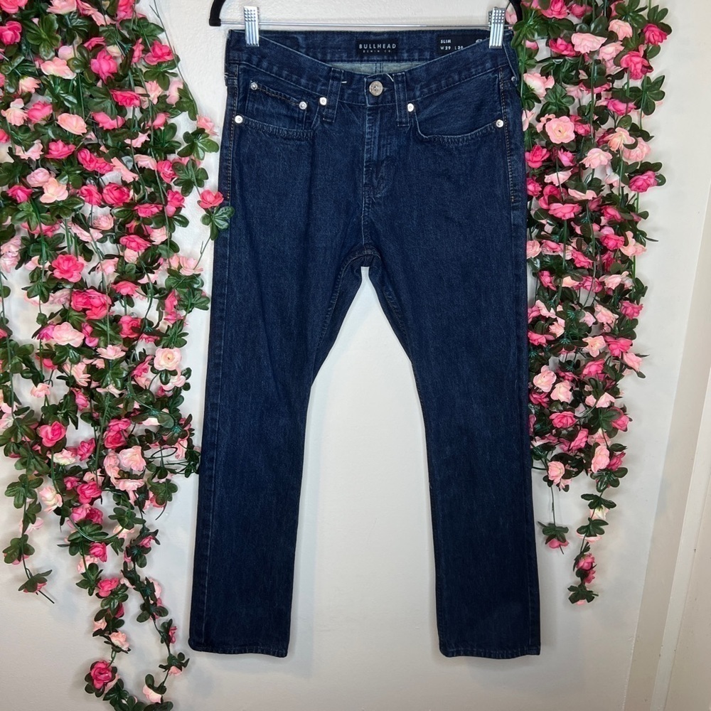 Bullhead Dark Wash Slim Fit Denim Jeans Men’s 29x30 Casual Comfort Stretch